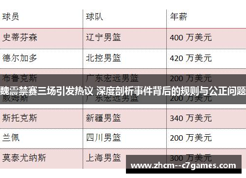 魏震禁赛三场引发热议 深度剖析事件背后的规则与公正问题